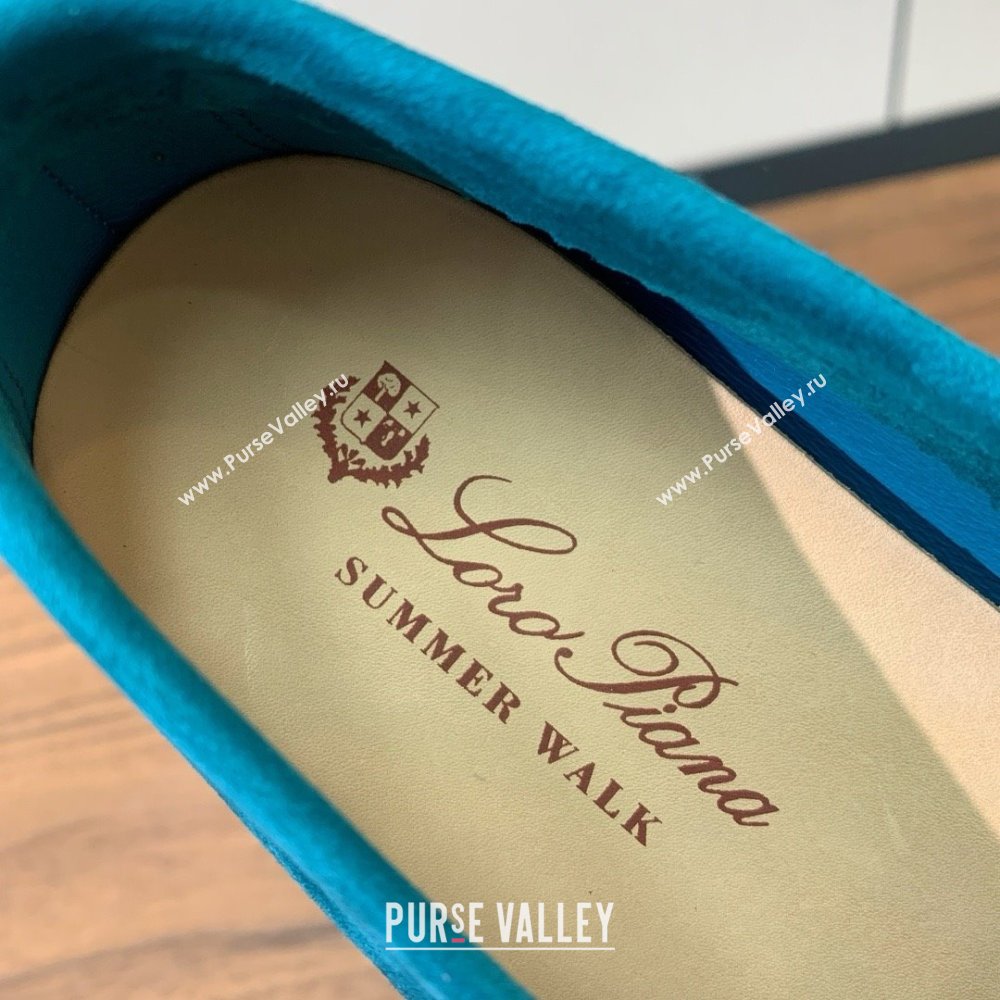 Loro Piana Summer Walk Loafer in Suede LP61910 Sapphire Blue 2025 (HH-25061910)