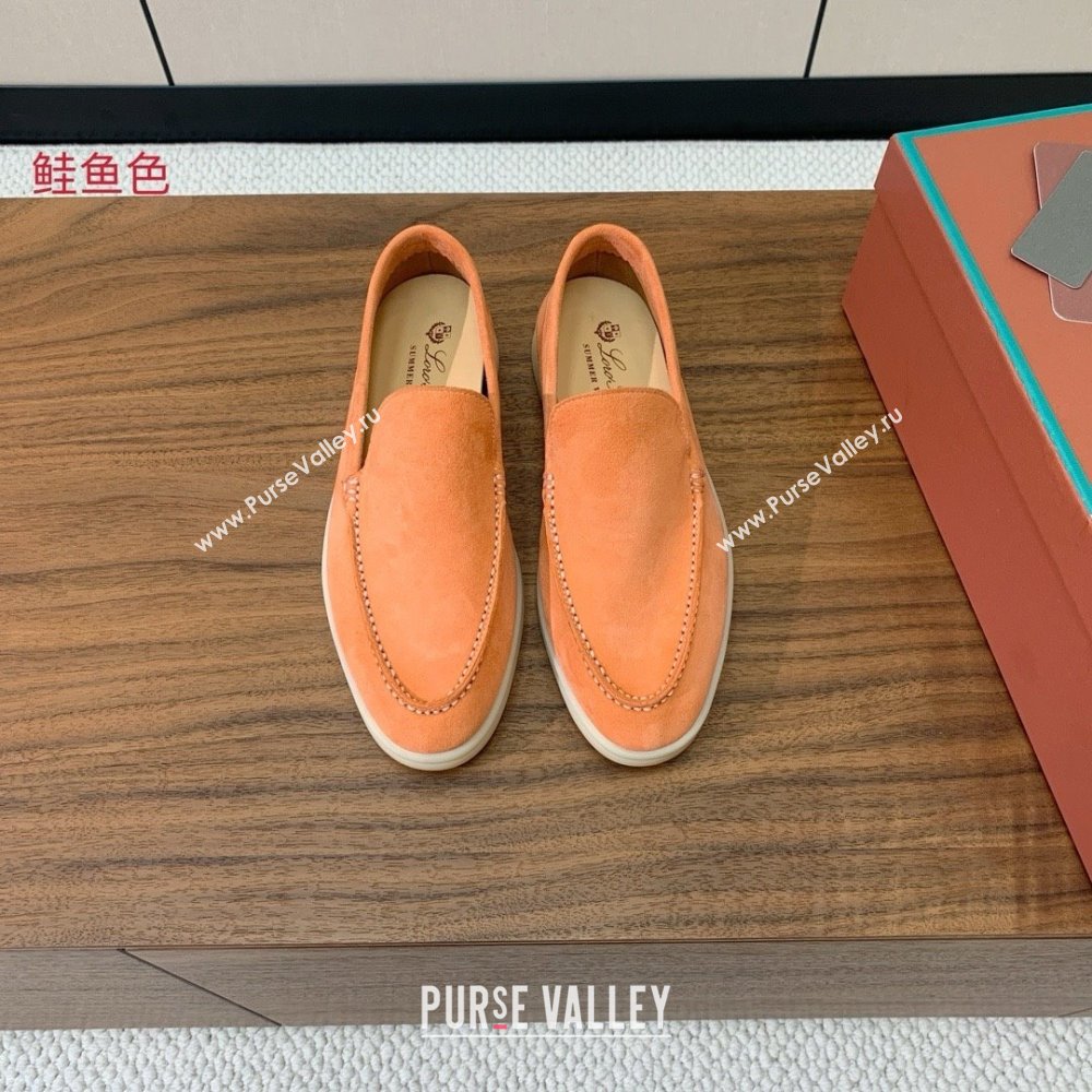 Loro Piana Summer Walk Loafer in Suede LP61911 Light Orange 2025 (HH-25061911)