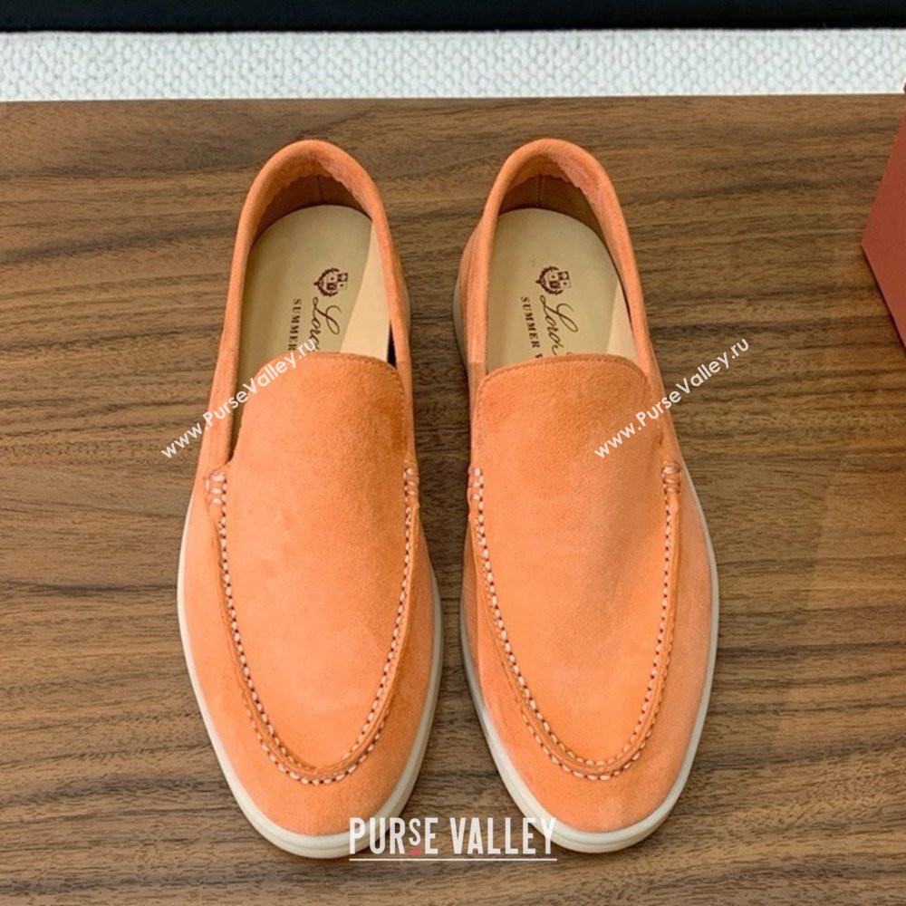 Loro Piana Summer Walk Loafer in Suede LP61911 Light Orange 2025 (HH-25061911)
