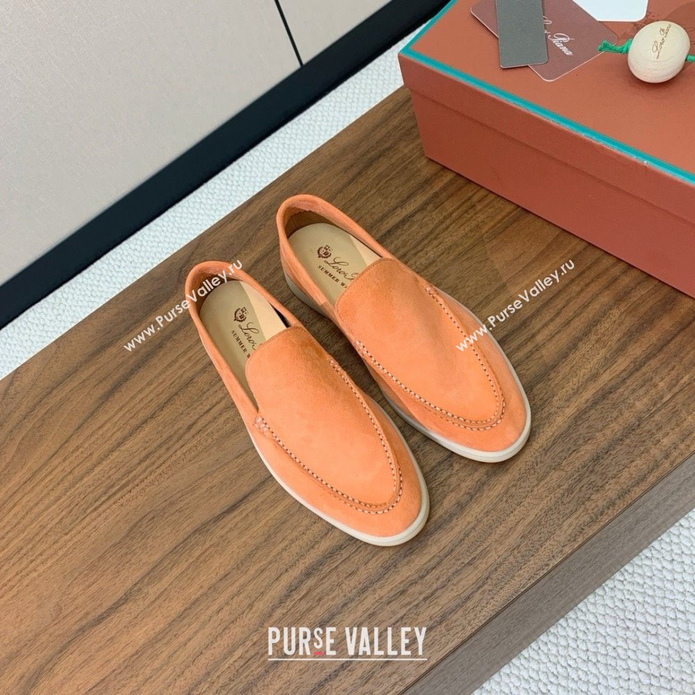 Loro Piana Summer Walk Loafer in Suede LP61911 Light Orange 2025 (HH-25061911)