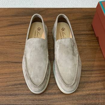 Loro Piana Summer Walk Loafer in Suede LP61825 Dark Khaki 2025 (HH-25061825)