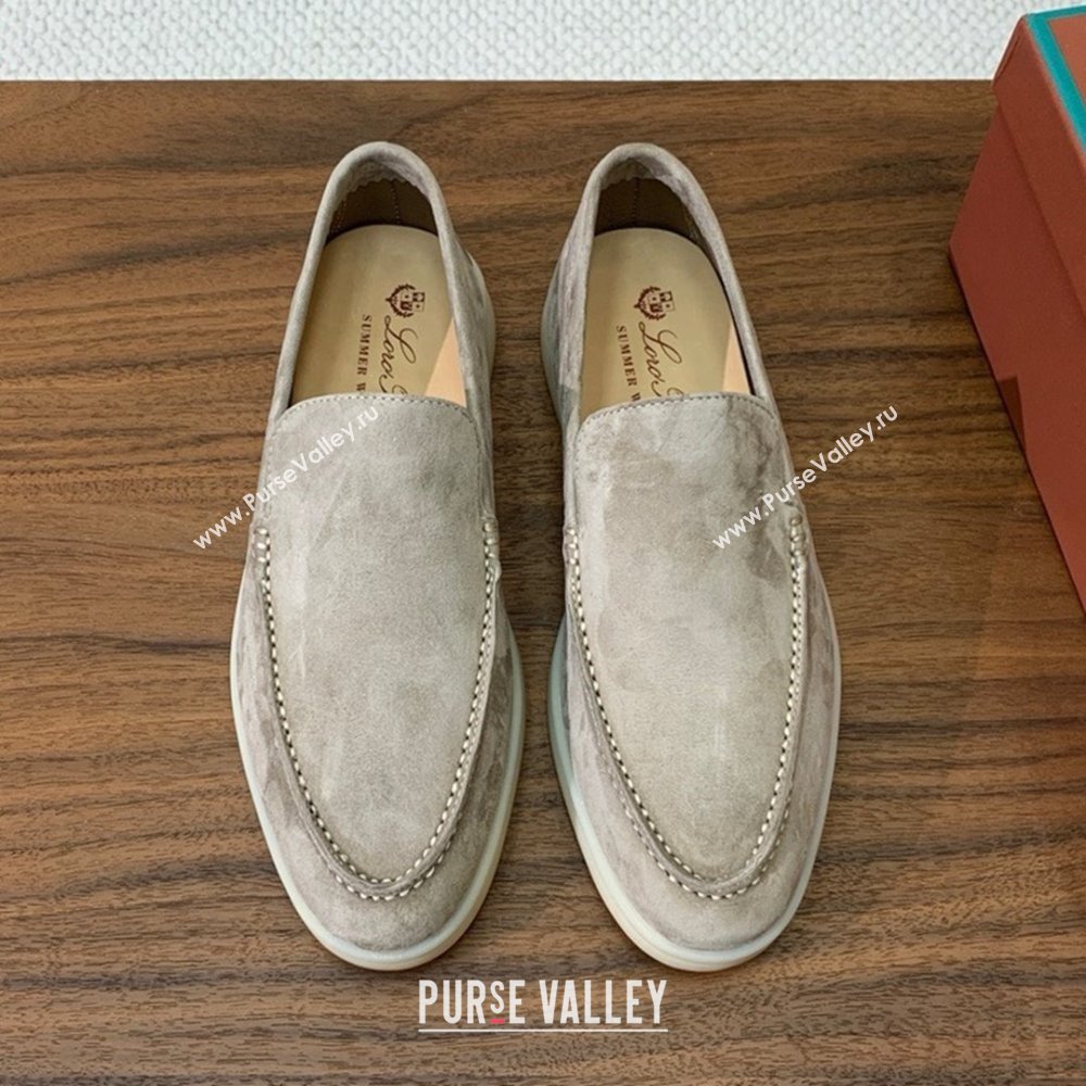 Loro Piana Summer Walk Loafer in Suede LP61825 Dark Khaki 2025 (HH-25061825)