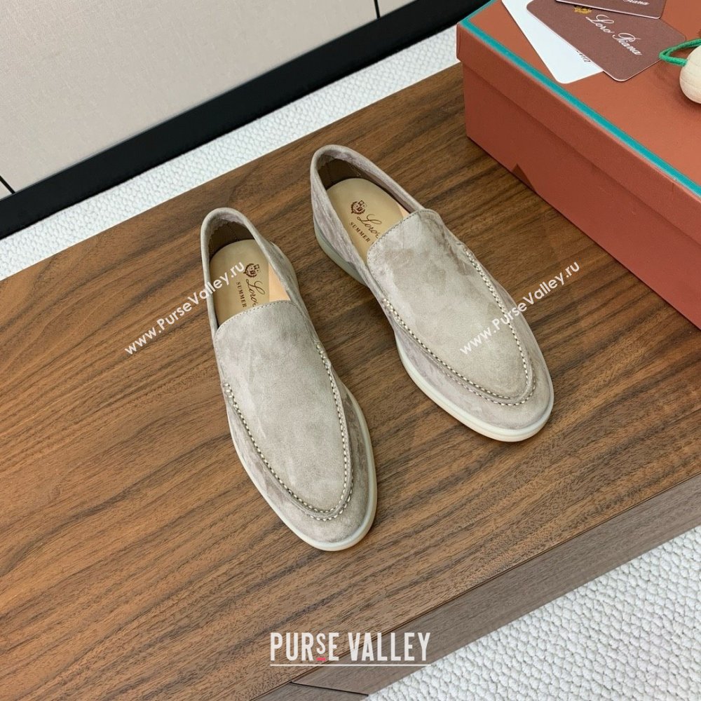 Loro Piana Summer Walk Loafer in Suede LP61825 Dark Khaki 2025 (HH-25061825)