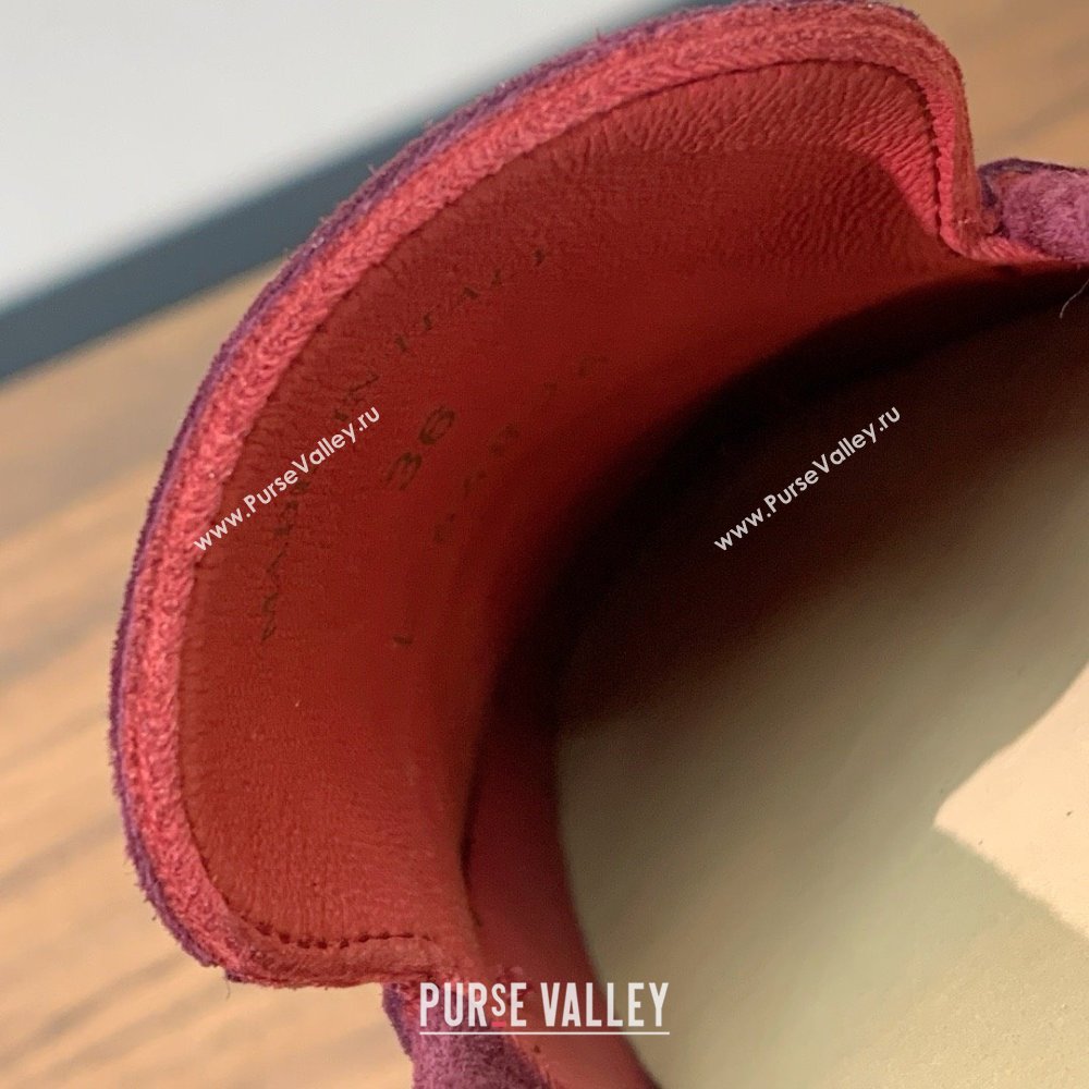 Loro Piana Summer Walk Loafer in Suede LP61914 Burgundy 2025 (HH-25061914)