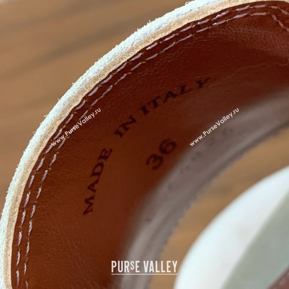 Loro Piana Summer Charms Sandal 5.5cm Heel in Suede LP62001 Apricot 2025 (HH-25062001)