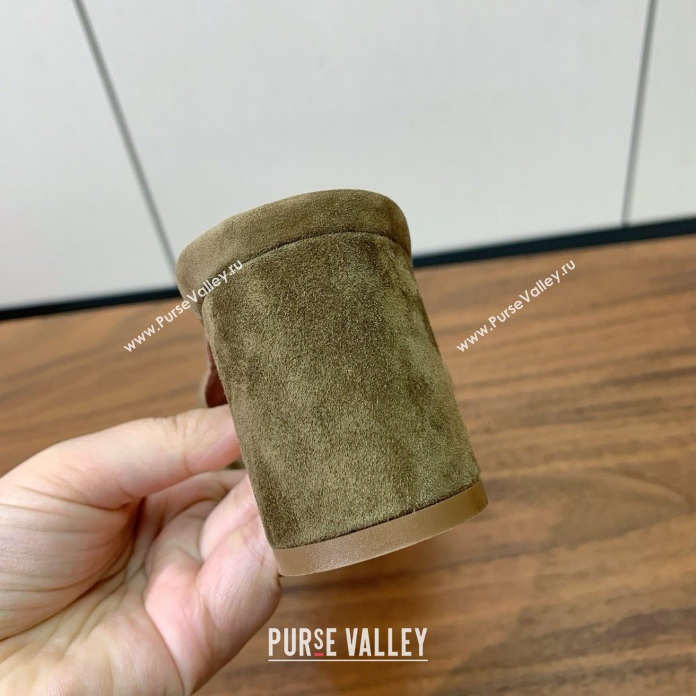 Loro Piana Summer Charms Sandal 5.5cm Heel in Suede LP62010 Brown 2025 (HH-25062010)