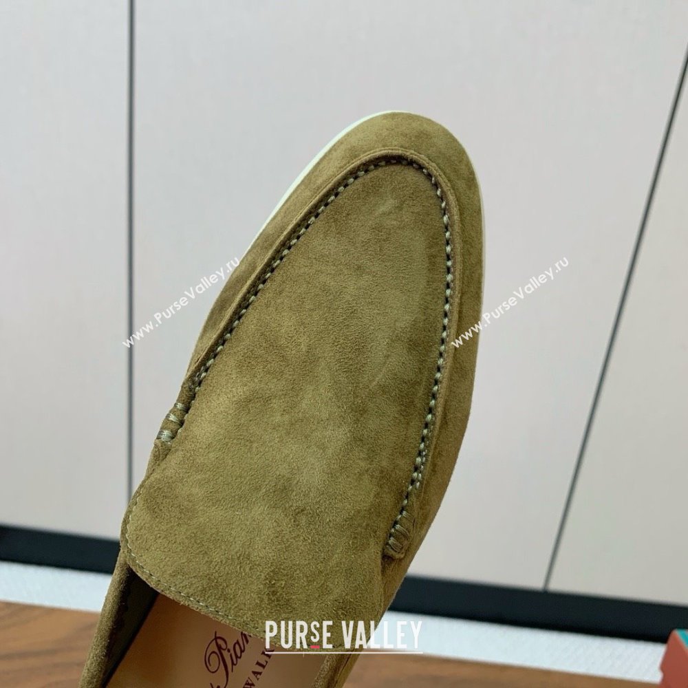 Loro Piana Summer Walk Loafer in Suede LP61826 Green 2025 (HH-25061826)