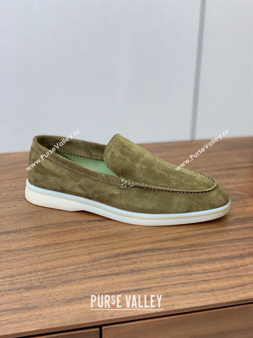 Loro Piana Summer Walk Loafer in Suede LP61826 Green 2025 (HH-25061826)