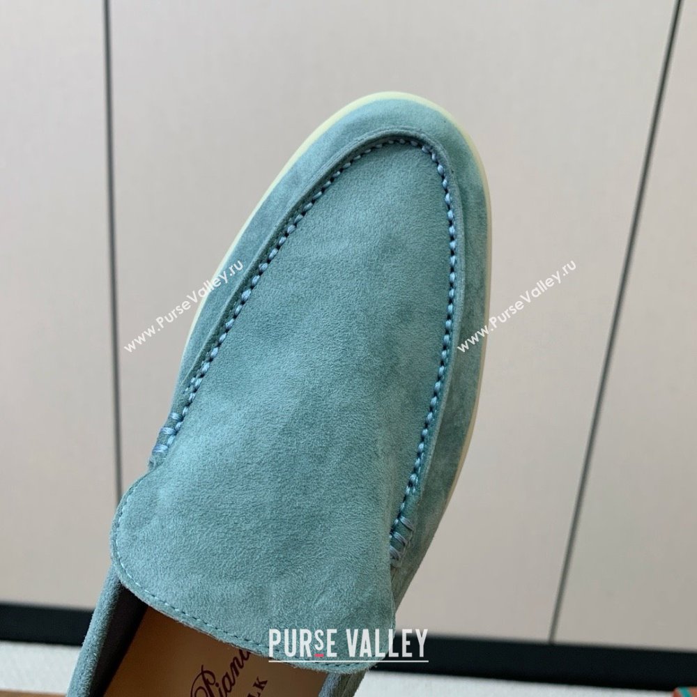 Loro Piana Summer Walk Loafer in Suede LP61828 Blue 2025 (HH-25061828)