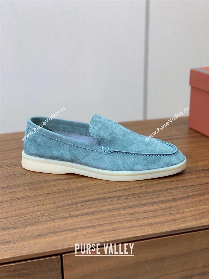 Loro Piana Summer Walk Loafer in Suede LP61828 Blue 2025 (HH-25061828)