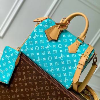 Louis Vuitton Speedy P9 Bandouliere 30 Bag in Calf Leather M21108 Turquoise 2025 (K-25061214)