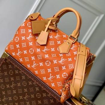 Louis Vuitton Runaway Speedy P9 Bandouliere 30 Bag in Calf leather M13914 Orange 2025 (K-25061203)