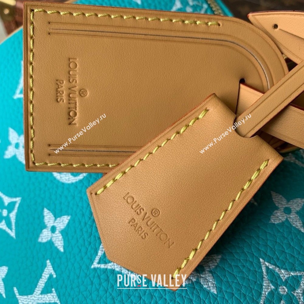 Louis Vuitton Speedy P9 Bandouliere 30 Bag in Calf Leather M21108 Turquoise 2025 (K-25061214)
