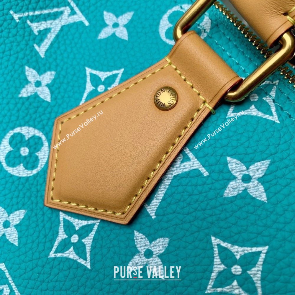 Louis Vuitton Speedy P9 Bandouliere 30 Bag in Calf Leather M21108 Turquoise 2025 (K-25061214)