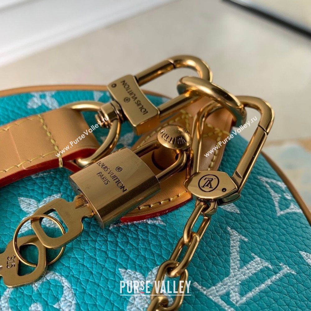 Louis Vuitton Speedy P9 Bandouliere 30 Bag in Calf Leather M21108 Turquoise 2025 (K-25061214)