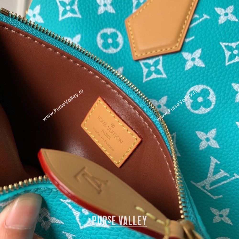 Louis Vuitton Speedy P9 Bandouliere 30 Bag in Calf Leather M21108 Turquoise 2025 (K-25061214)
