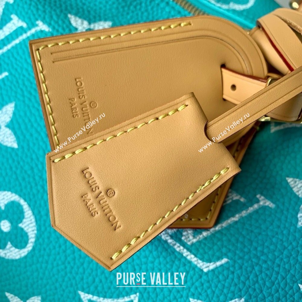 Louis Vuitton Speedy P9 Bandouliere 40 Bag in Calf Leather M11564 Turquoise 2025 (K-25061215)