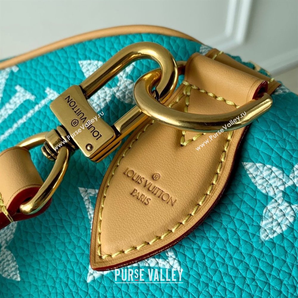 Louis Vuitton Speedy P9 Bandouliere 40 Bag in Calf Leather M11564 Turquoise 2025 (K-25061215)