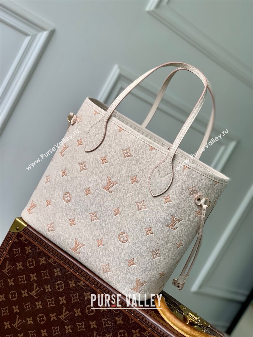 Louis Vuitton Neverfull MM Tote Bag in Debossed Grained Cowhide Leather M14285 Eden 2025 (K-25061216)