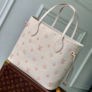 Louis Vuitton Neverfull MM Tote Bag in Debossed Grained Cowhide Leather M14285 Eden 2025 (K-25061216)