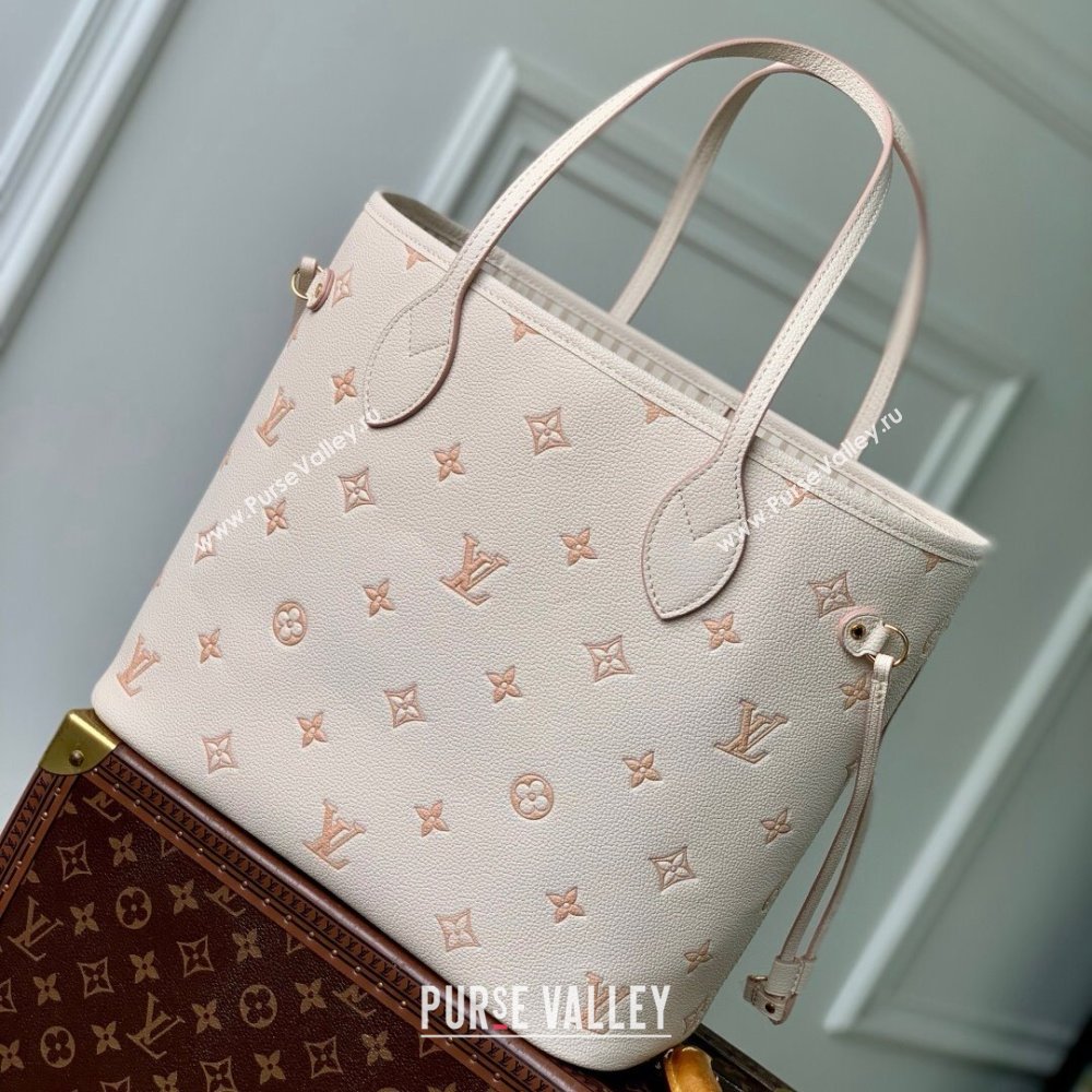 Louis Vuitton Neverfull MM Tote Bag in Debossed Grained Cowhide Leather M14285 Eden 2025 (K-25061216)