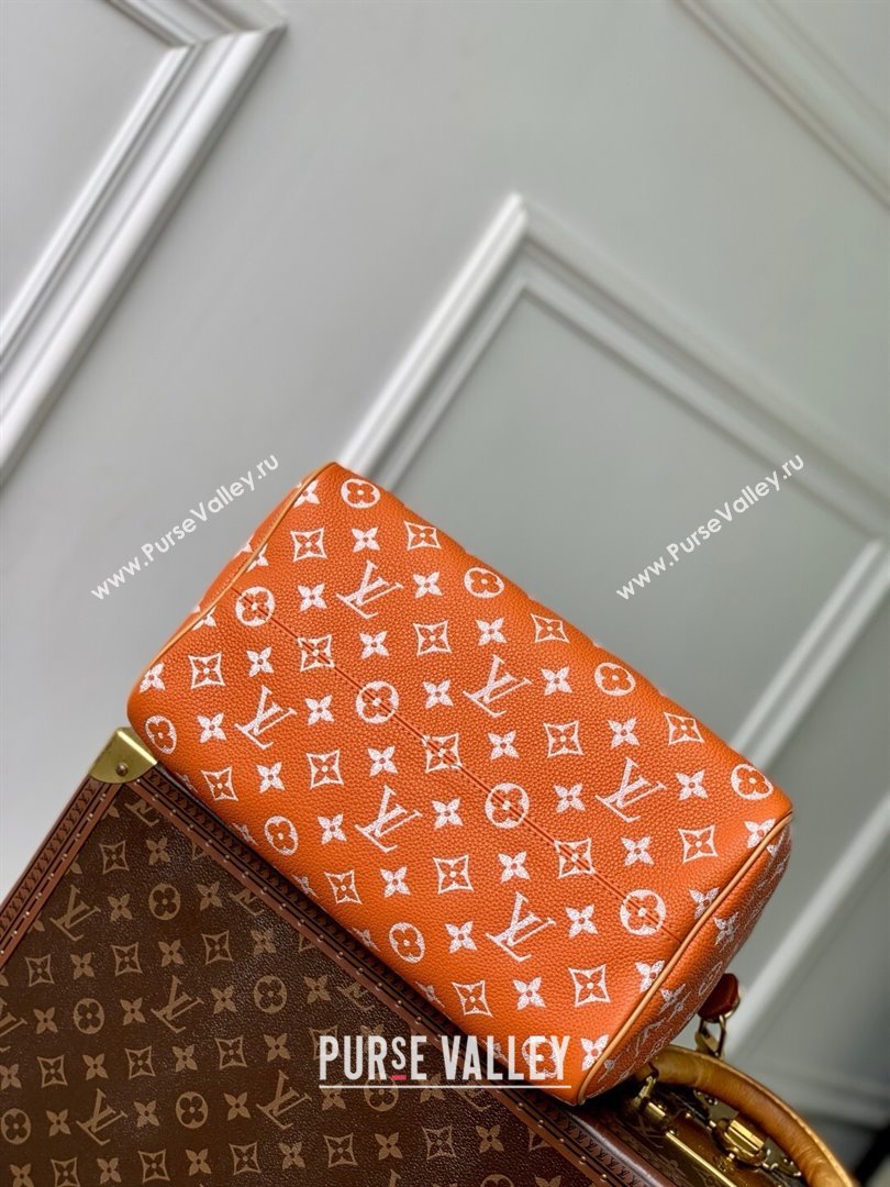 Louis Vuitton Runaway Speedy P9 Bandouliere 30 Bag in Calf leather M13914 Orange 2025 (K-25061203)