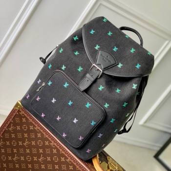 Louis Vuitton Montsouris Backpack in LV Blason Denim M14135 2025 (K-25061301)