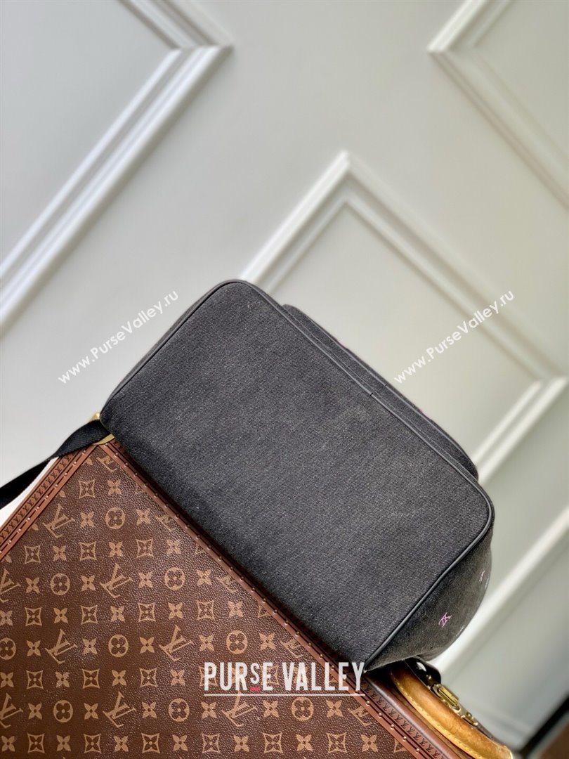Louis Vuitton Montsouris Backpack in LV Blason Denim M14135 2025 (K-25061301)