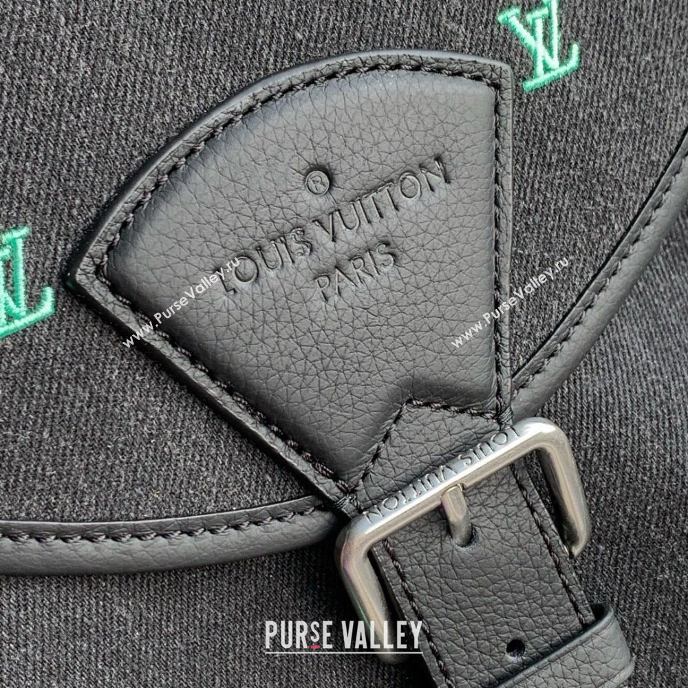 Louis Vuitton Montsouris Backpack in LV Blason Denim M14135 2025 (K-25061301)