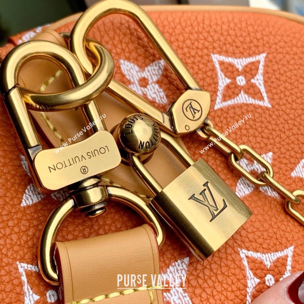 Louis Vuitton Runaway Speedy P9 Bandouliere 30 Bag in Calf leather M13914 Orange 2025 (K-25061203)