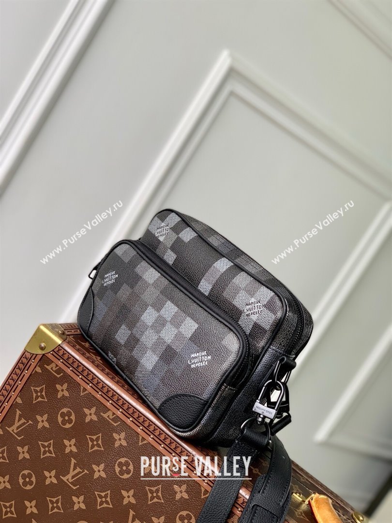 Louis Vuitton Nil Messenger Bag in Damoflage Black Canvas M14988 2025 (K-25061303)