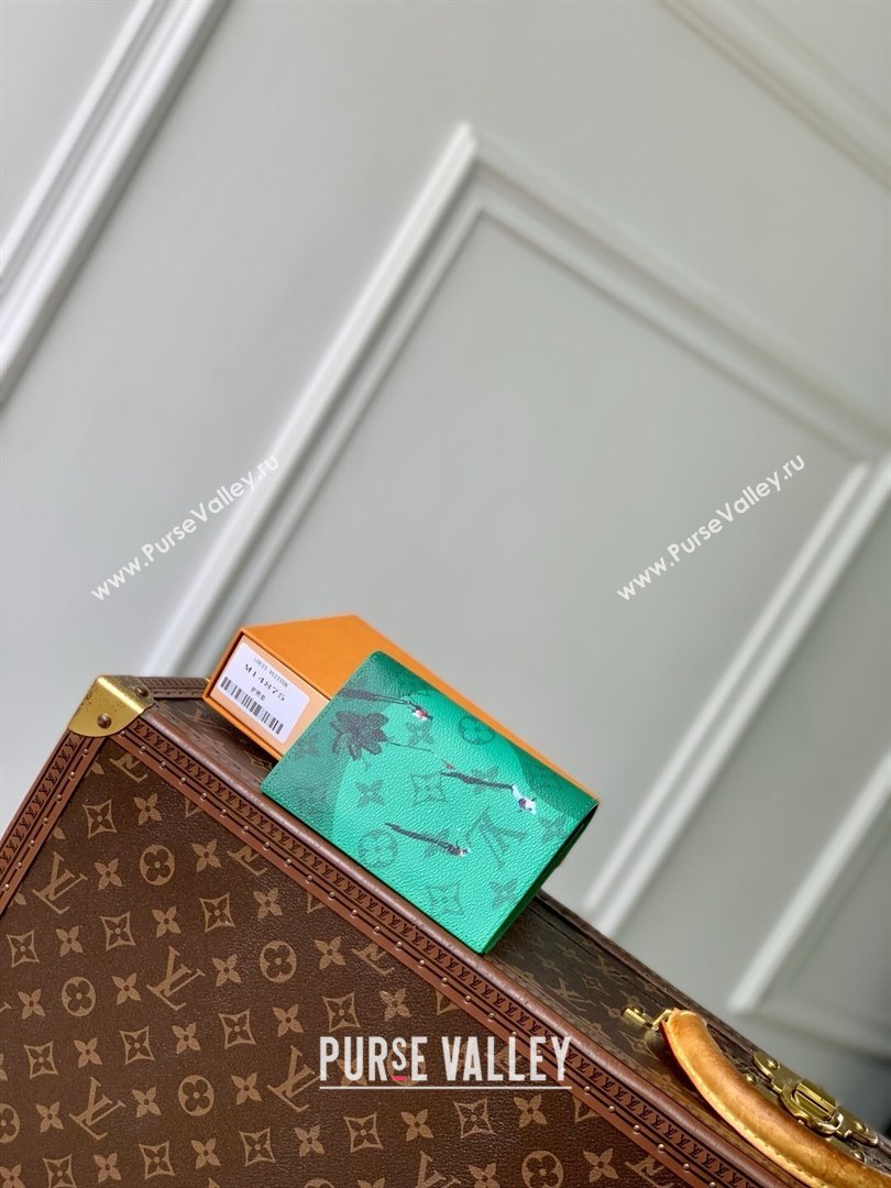 Louis Vuitton Passport Cover in Coloured Monogram Canvas M14875 Green 2025 (K-25061304)