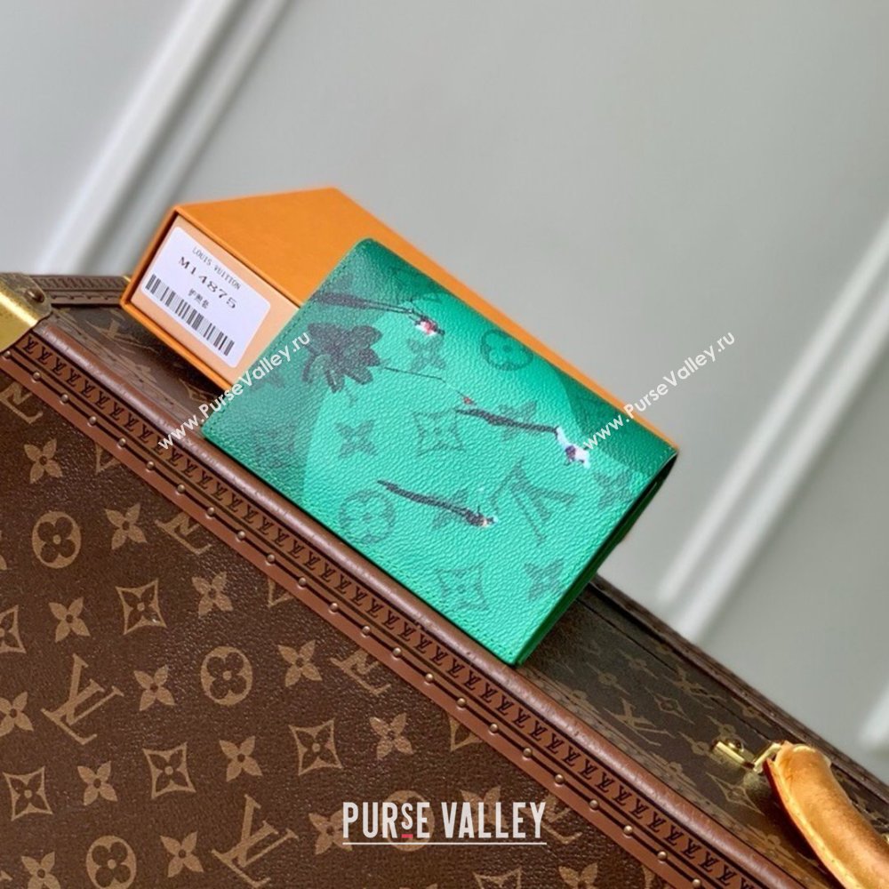 Louis Vuitton Passport Cover in Coloured Monogram Canvas M14875 Green 2025 (K-25061304)