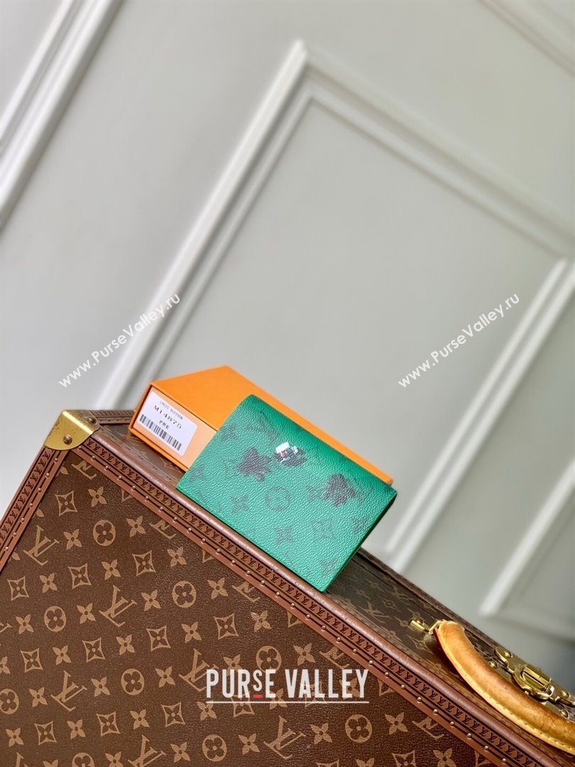 Louis Vuitton Passport Cover in Coloured Monogram Canvas M14875 Green 2025 (K-25061304)