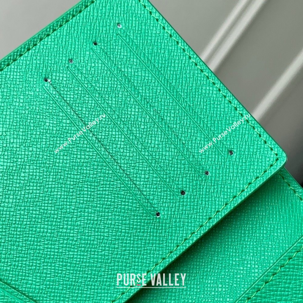 Louis Vuitton Passport Cover in Coloured Monogram Canvas M14875 Green 2025 (K-25061304)