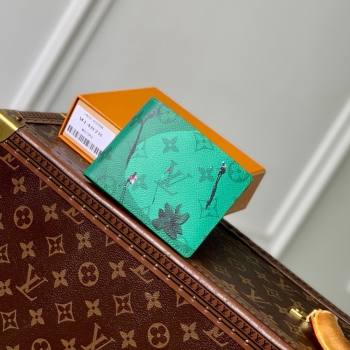 Louis Vuitton Slender Wallet in Coloured Monogram Canvas M14878 Green 2025 (K-25061305)