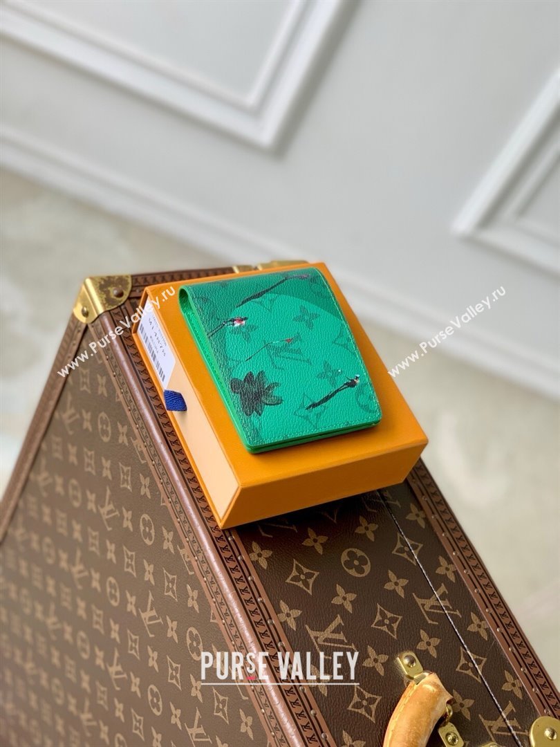 Louis Vuitton Slender Wallet in Coloured Monogram Canvas M14878 Green 2025 (K-25061305)