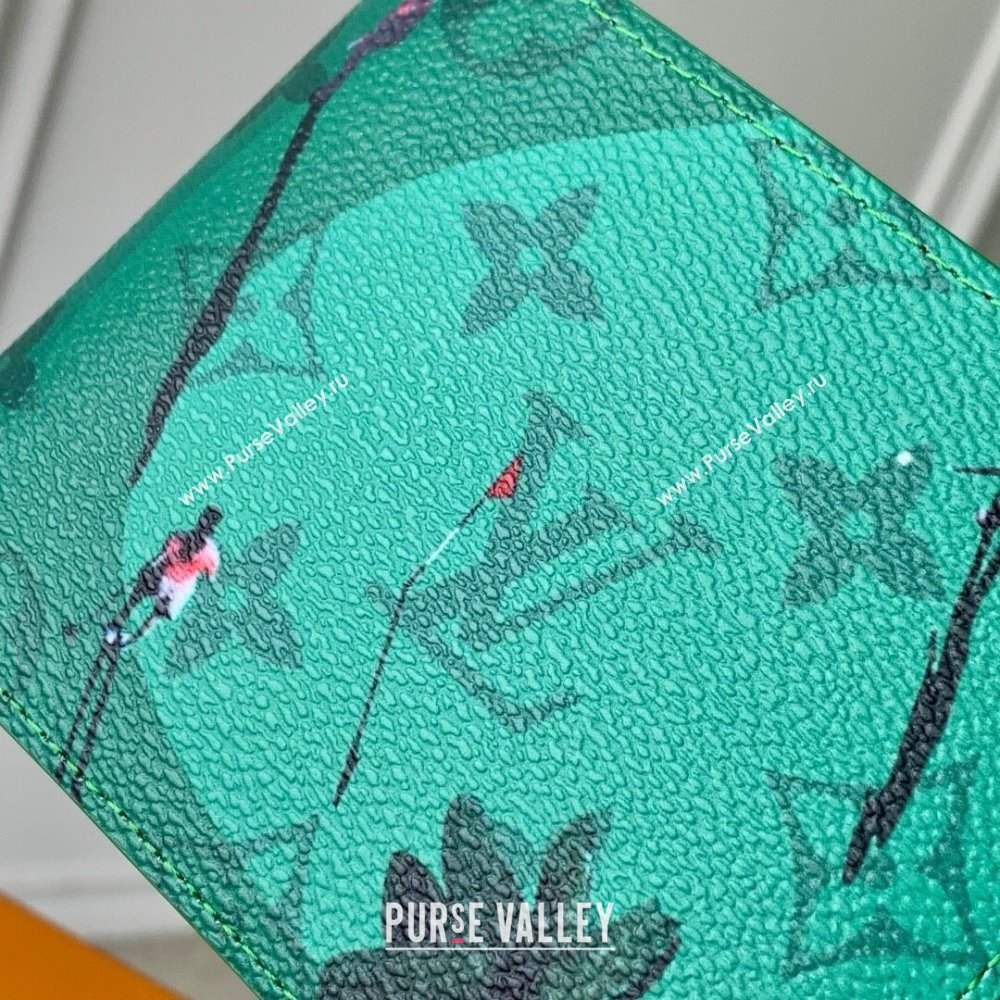 Louis Vuitton Slender Wallet in Coloured Monogram Canvas M14878 Green 2025 (K-25061305)