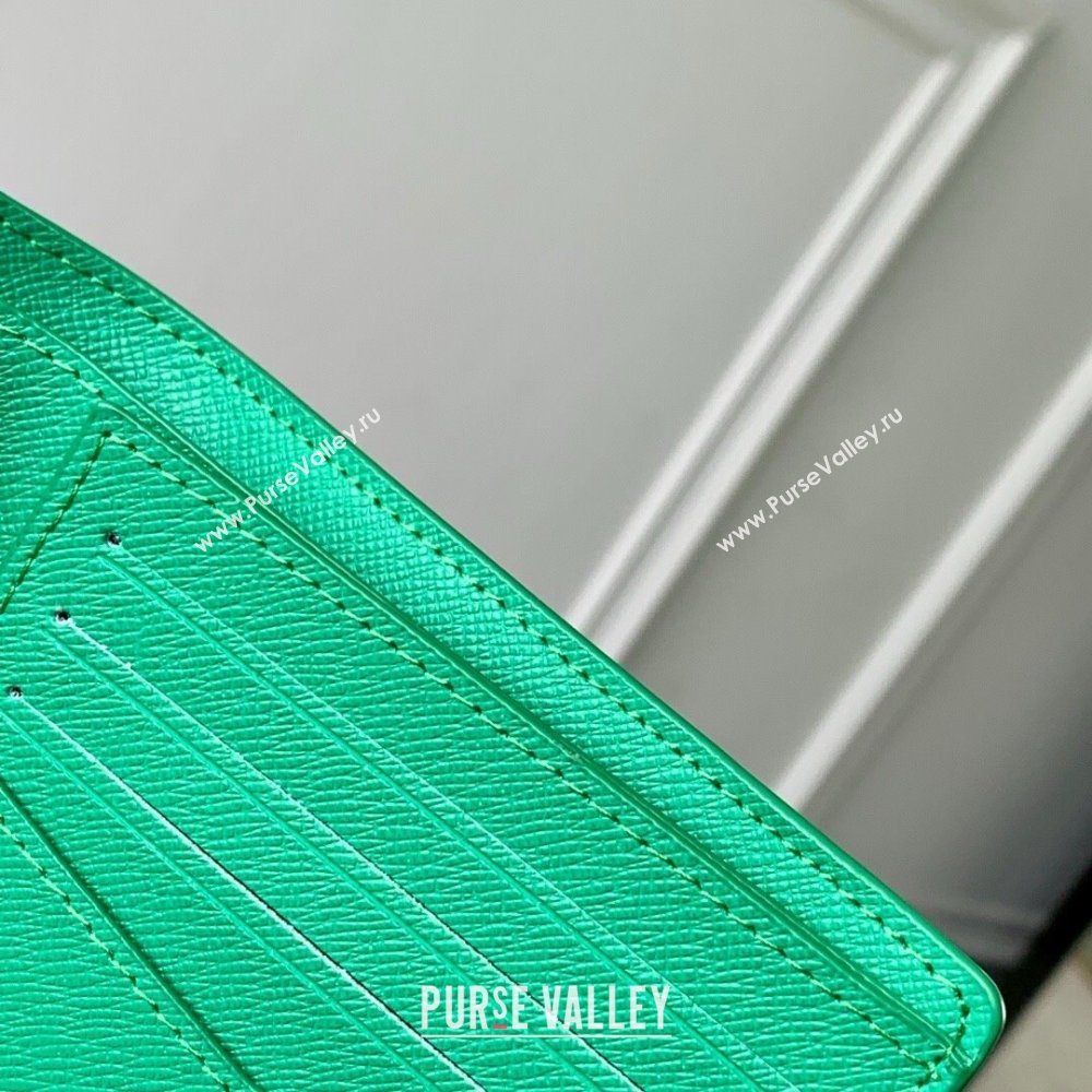 Louis Vuitton Slender Wallet in Coloured Monogram Canvas M14878 Green 2025 (K-25061305)