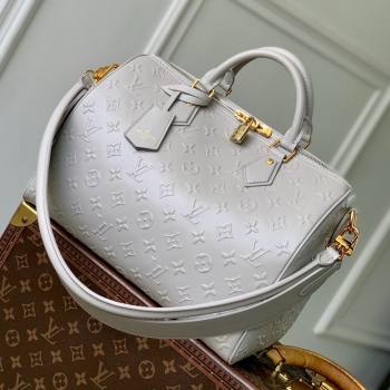 Louis Vuitton Speedy Soft 30 Bag in Cloud Gray Calfskin Leather M25670 2025 (K-25061204)