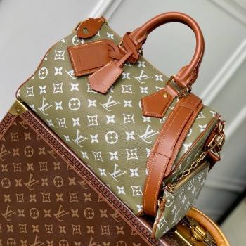 Louis Vuitton Runaway Speedy P9 Bandouliere 30 Bag in Calf leather M13914 Army Green 2025 (K-25061202)