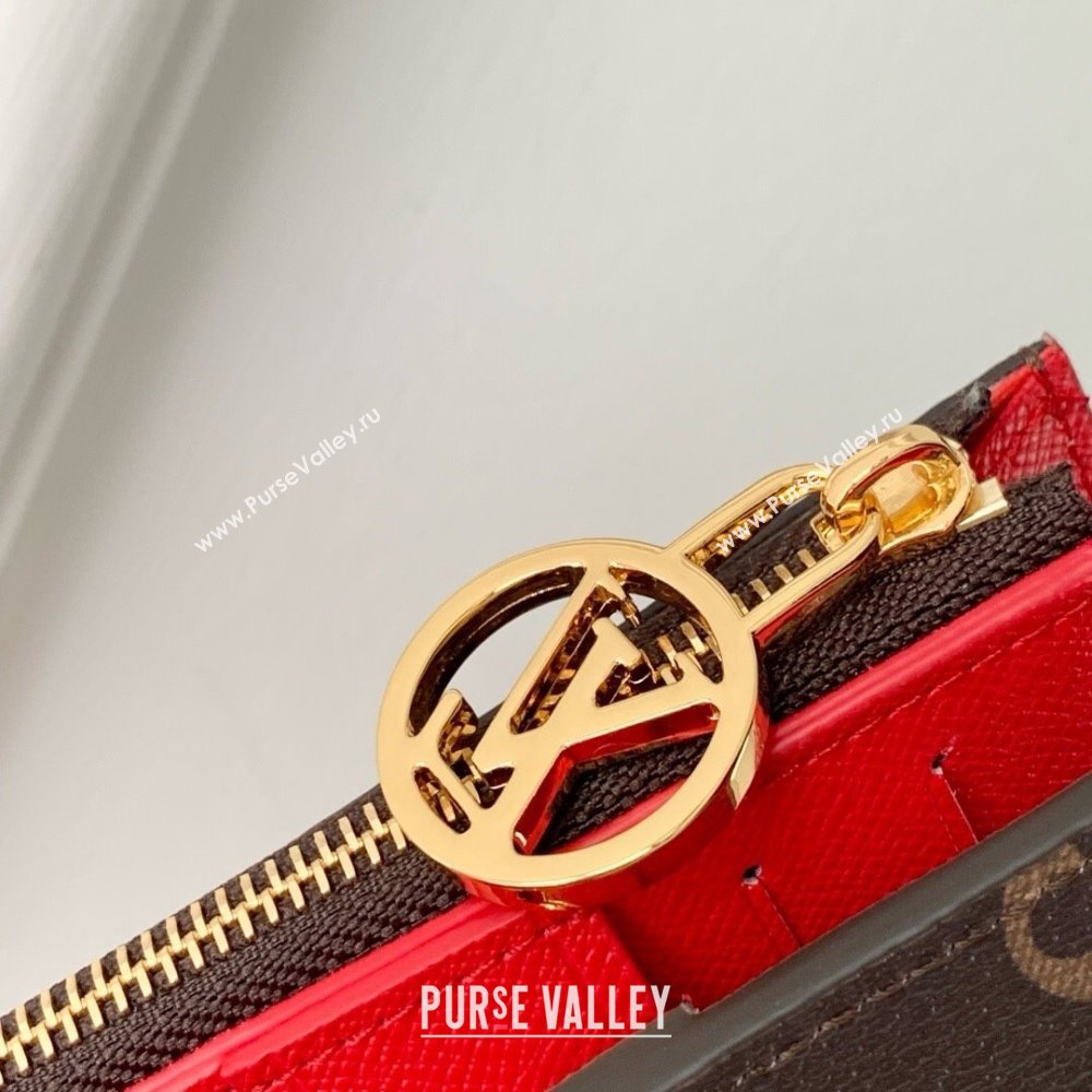 Louis Vuitton LV x TM Lisa Wallet in Monogram Cherry Canvas M13420 2025 (K-25061306)