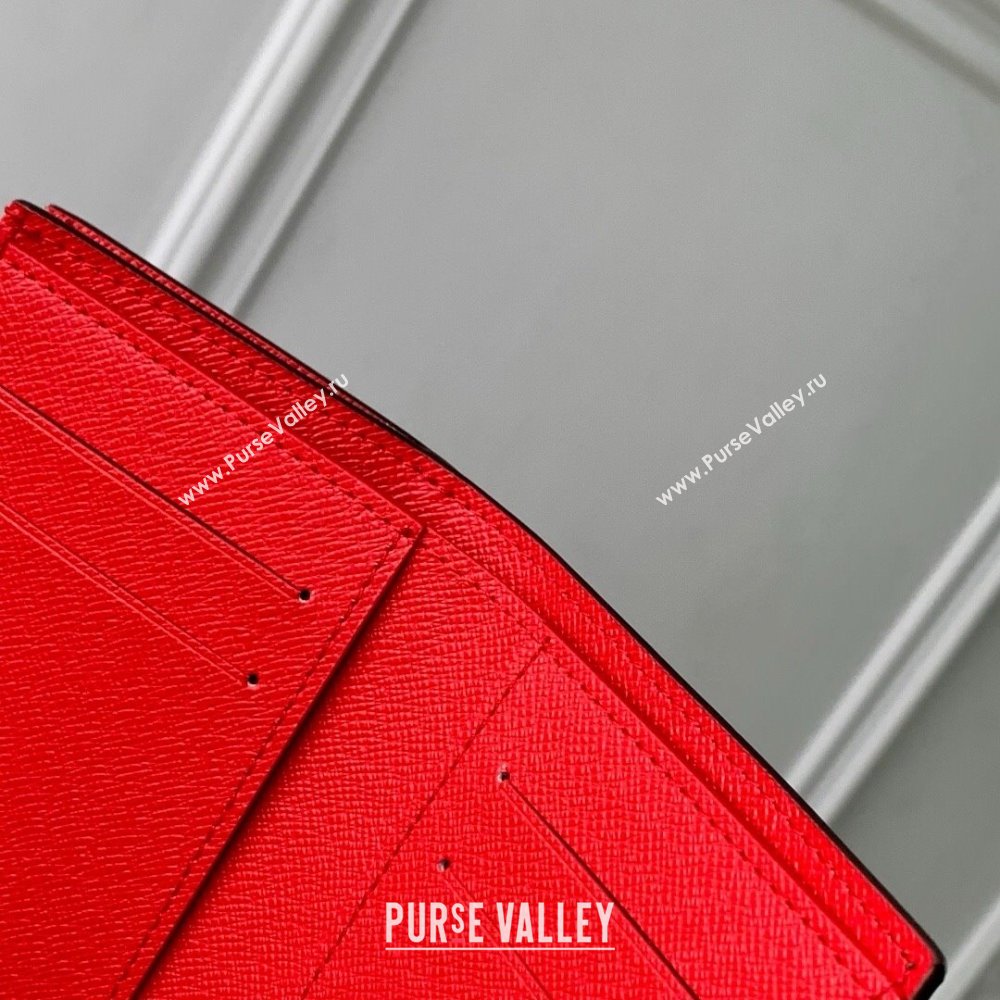 Louis Vuitton LV x TM Lisa Wallet in Monogram Cherry Canvas M13420 2025 (K-25061306)