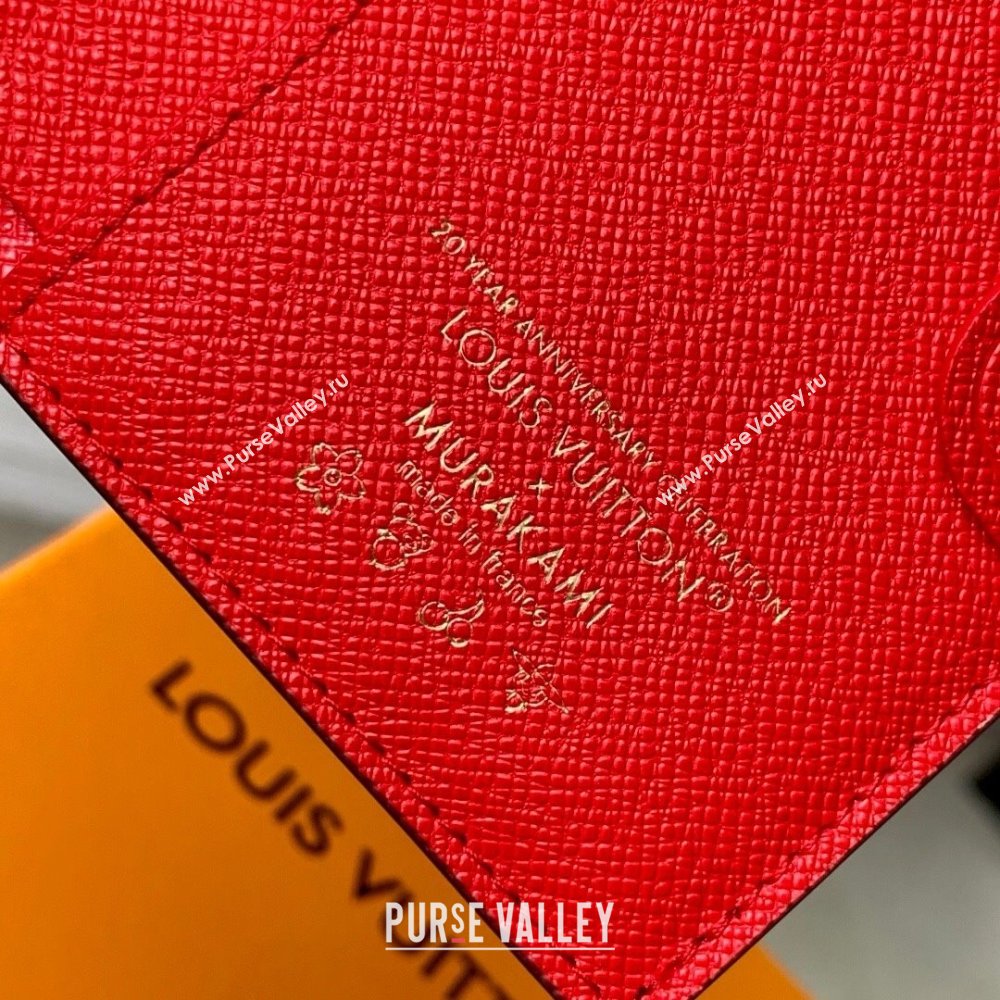 Louis Vuitton LV x TM Lisa Wallet in Monogram Cherry Canvas M13420 2025 (K-25061306)