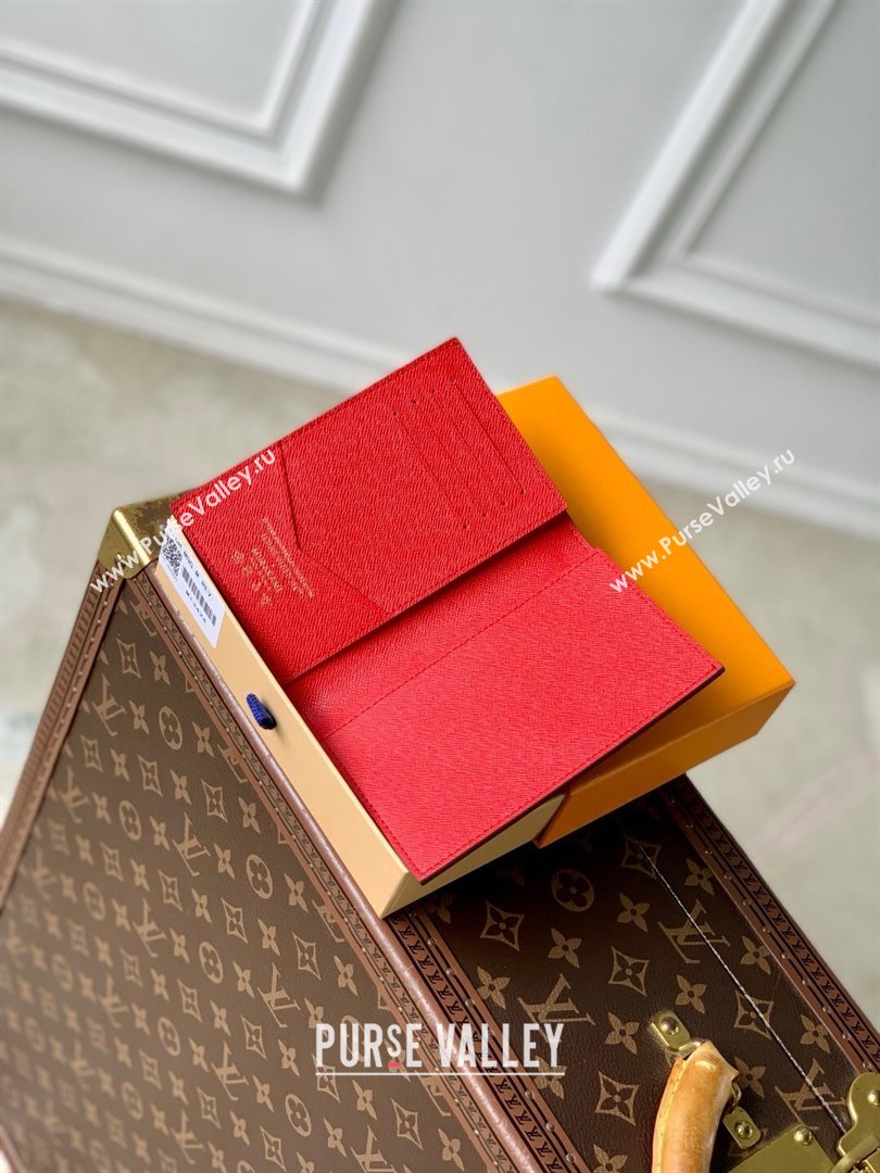 Louis Vuitton LV x TM Passport Cover in Monogram Cherry Canvas M13424 2025 (K-25061307)