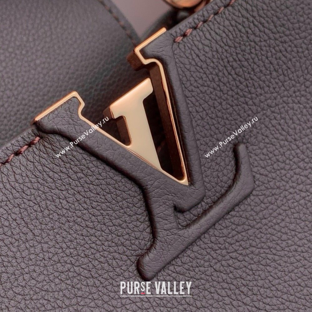 Louis Vuitton Capucines MM Souple Bag in Calf Leather M12927 Chocolate 2025 (K-25061310)