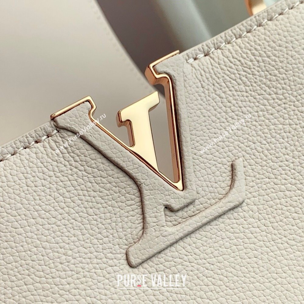 Louis Vuitton Capucines MM Souple Bag in Calf Leather M12929 Beige 2025 (K-25061311)