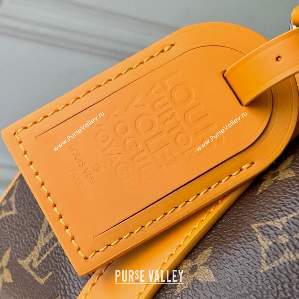 Louis Vuitton Keepall Bandouliere 25 Bag in Monogram Macassar Canvas Safran Yellow M12733 2025 (K-25061312)