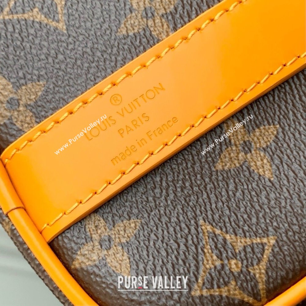 Louis Vuitton Keepall Bandouliere 25 Bag in Monogram Macassar Canvas Safran Yellow M12733 2025 (K-25061312)