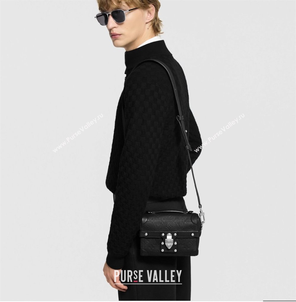 Louis Vuitton Soul Trunk Bag in Taurillon Monogram Embossed Leather M13871 Black 2025 (K-25061315)